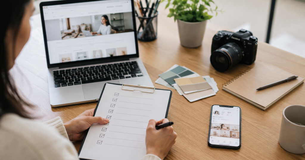 Online Presence Checklist for New Businesses content image with digital marketing tips
