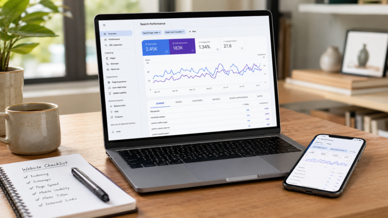 How to Use Google Search Console for a Small Business Website featured image by Djeema Digital Marketing