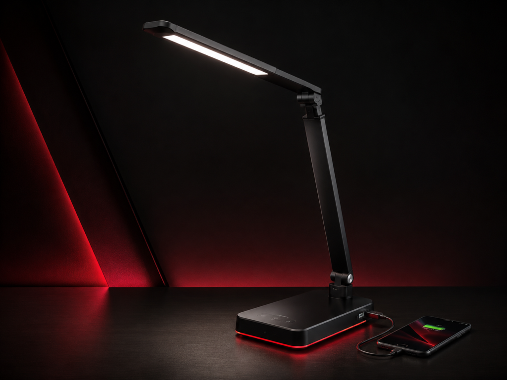 LED Desk Lamp with USB Charging