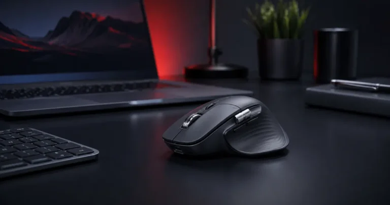 Wireless ergonomic mouse for office work and professional productivity